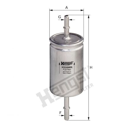 Hengst Fuel Filter, H320Wk H320WK